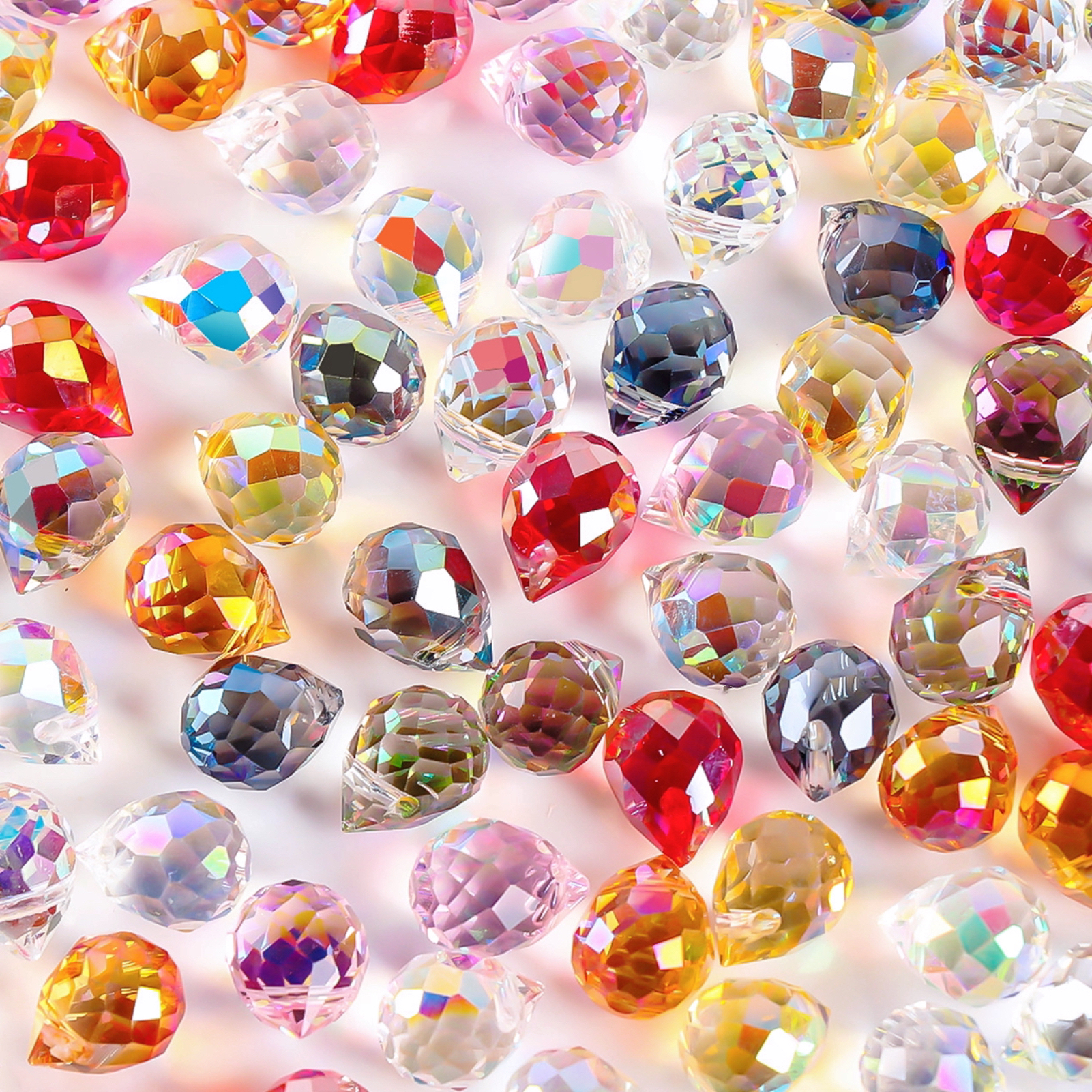 120pcs Teardrop Shape Jewelry Beads Glass Beads for jewelry making