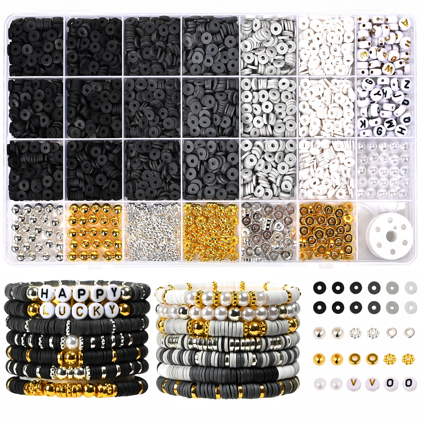 Clay Beads for Bracelets Making